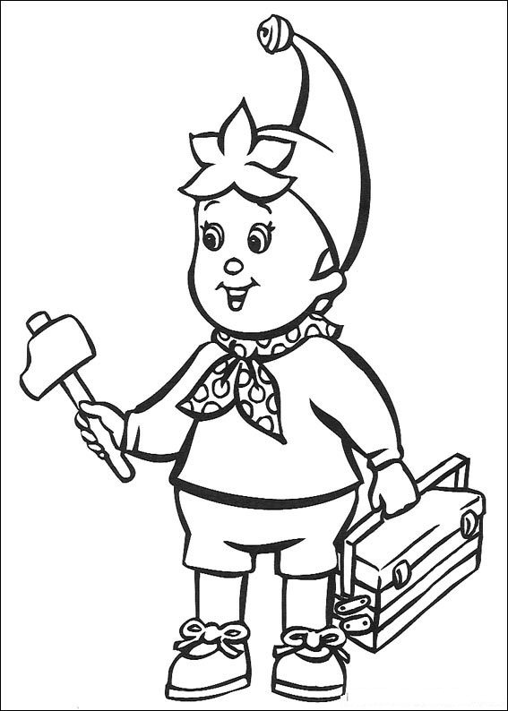 Plansa de colorat cu Noddy 16 8
